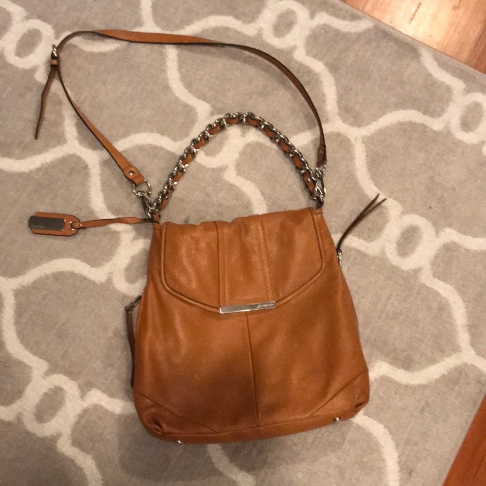 Brown B Makowsky purse with dust bag